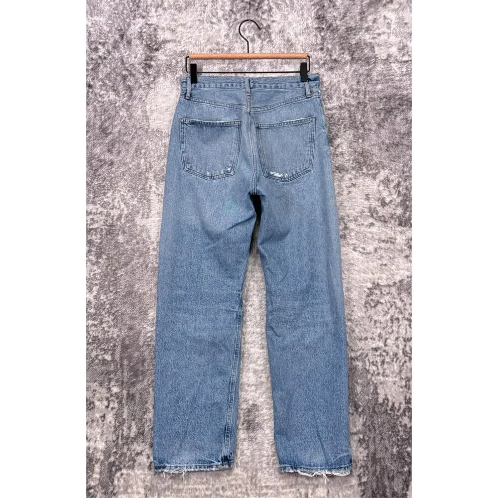 AGOLDE Jeans 28 Womens 90s Mid Rise Loose Fit Distressed Denim
